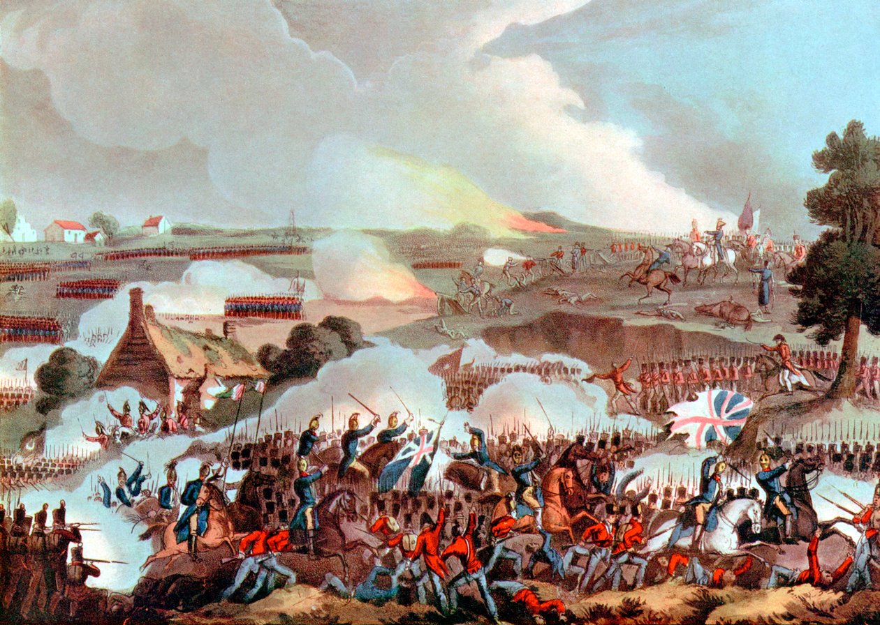 Bitva u Waterloo, Belgie, 1815 od Unbekannt