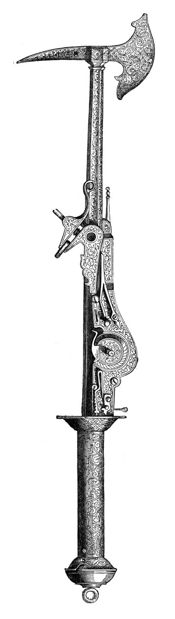Bitevní sekera a pistole, 16. století, 1870 od Unbekannt