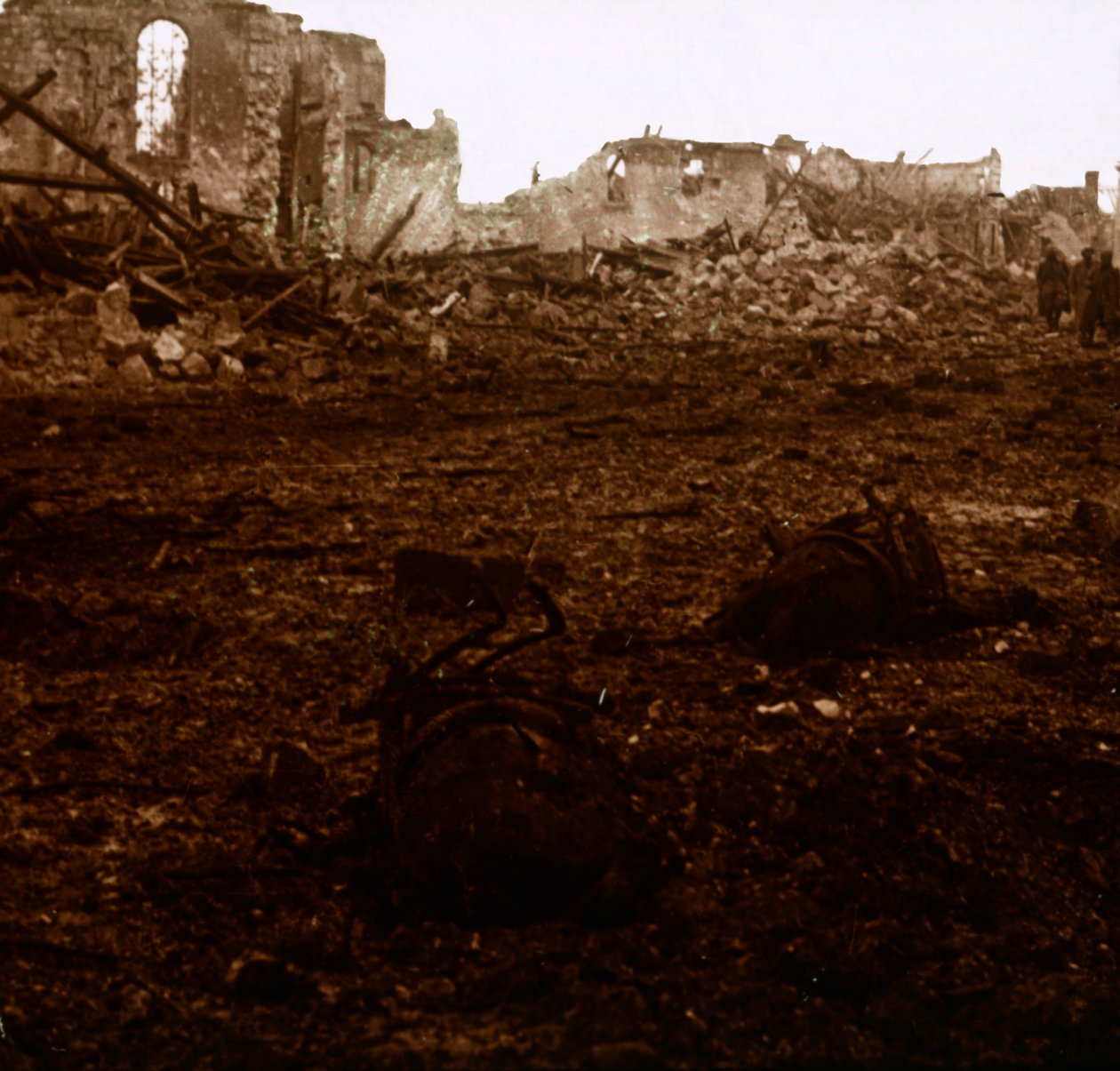 Battlefield, Aisne, Francie, c1914-c1918 od Unbekannt