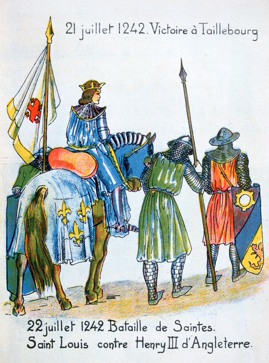Bitvy u Taillebourgu a Saintes, Francie, 21. a 22. července 1242, 20. století od Unbekannt