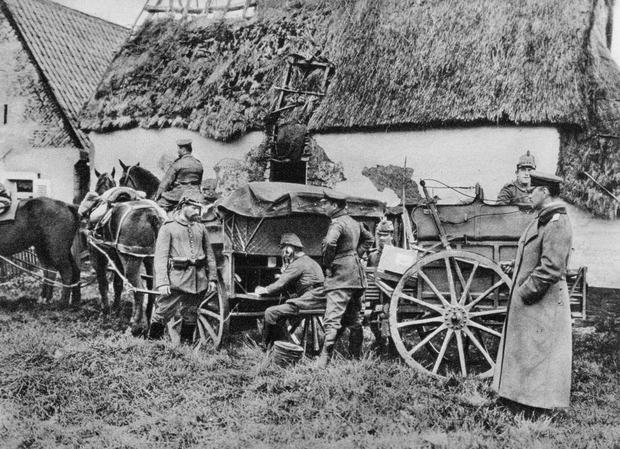 Bavorská mobilní polní telefonní jednotka, první světová válka, 1915 od Unbekannt