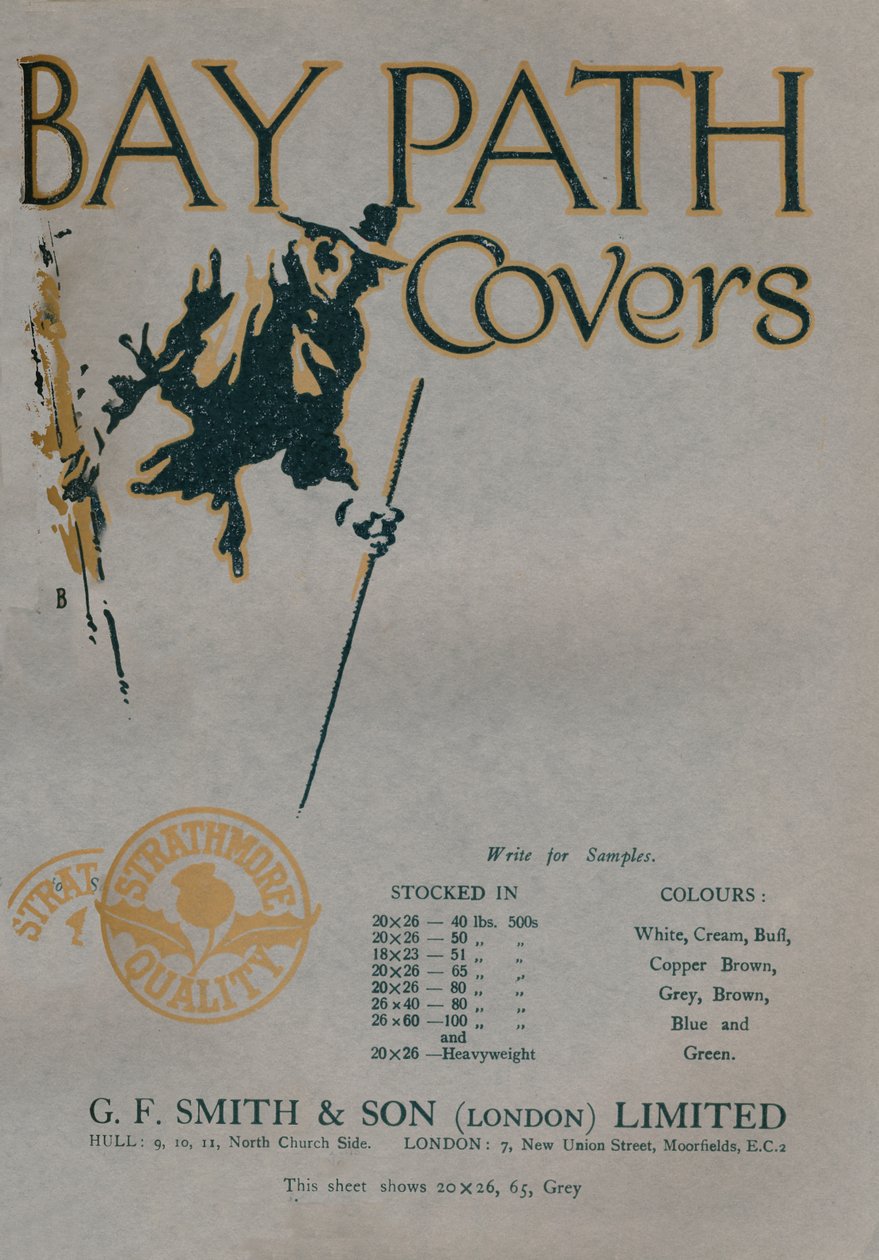 Bay Path Covers - G.F. Reklama Smith & Son London Limited, 1919 od Unbekannt