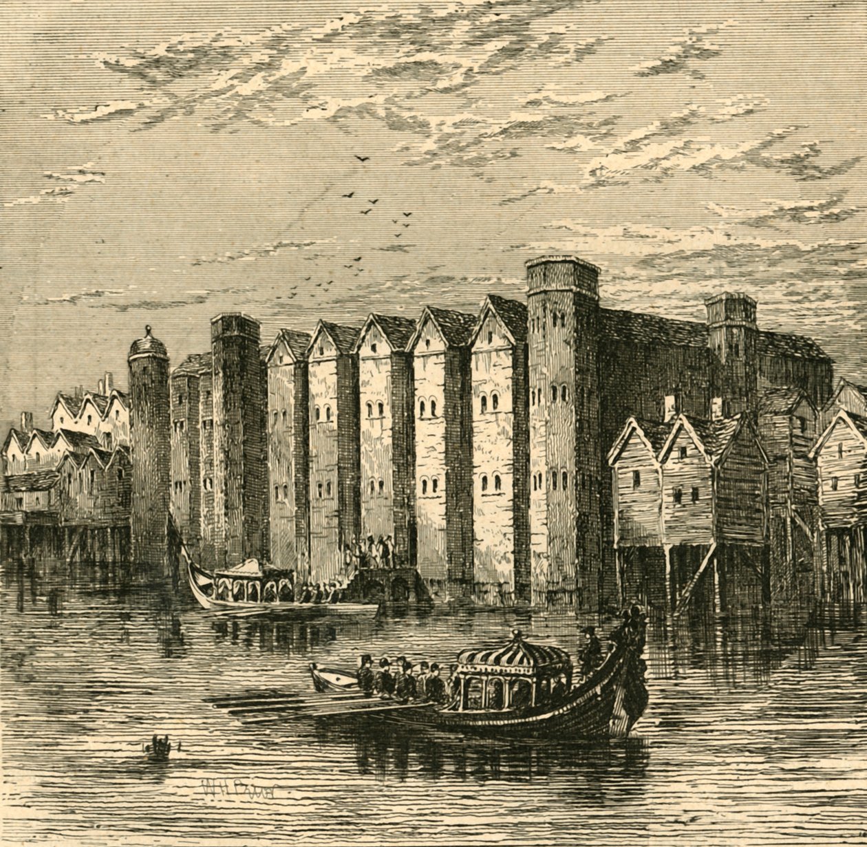 Baynards Castle, z pohledu publikovaného v roce 1790, 1897. od Unbekannt