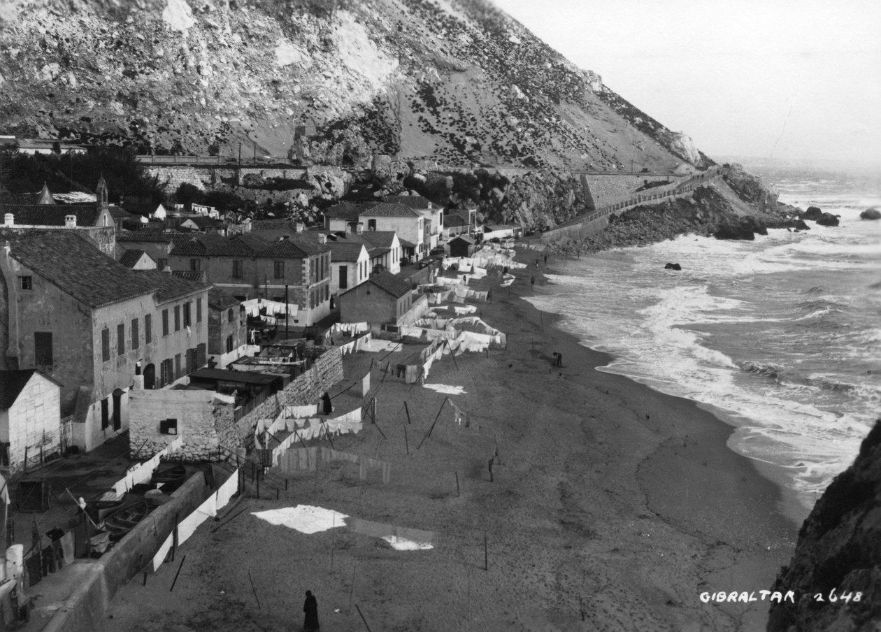 Pláž, Gibraltar, 20. až 30. léta 20. století od Unbekannt