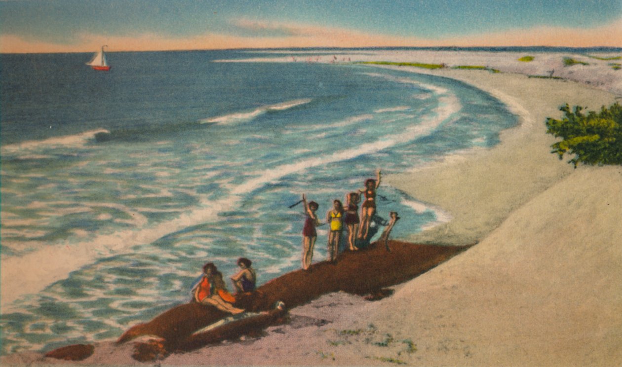 Pláž v Sabanilla Resort Development, c1940 od Unbekannt