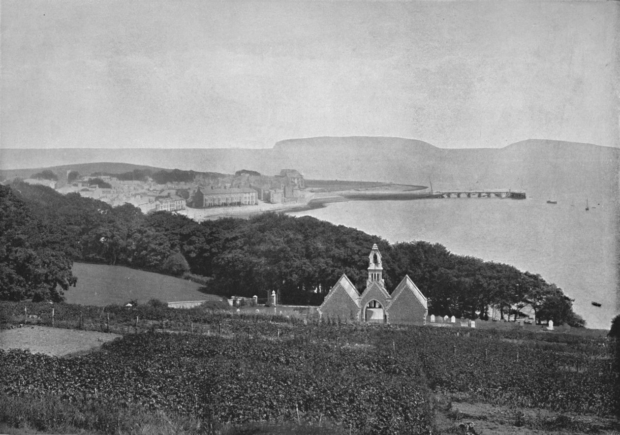 Beaumaris - Pohled směrem k přistávací ploše, 1895 od Unbekannt