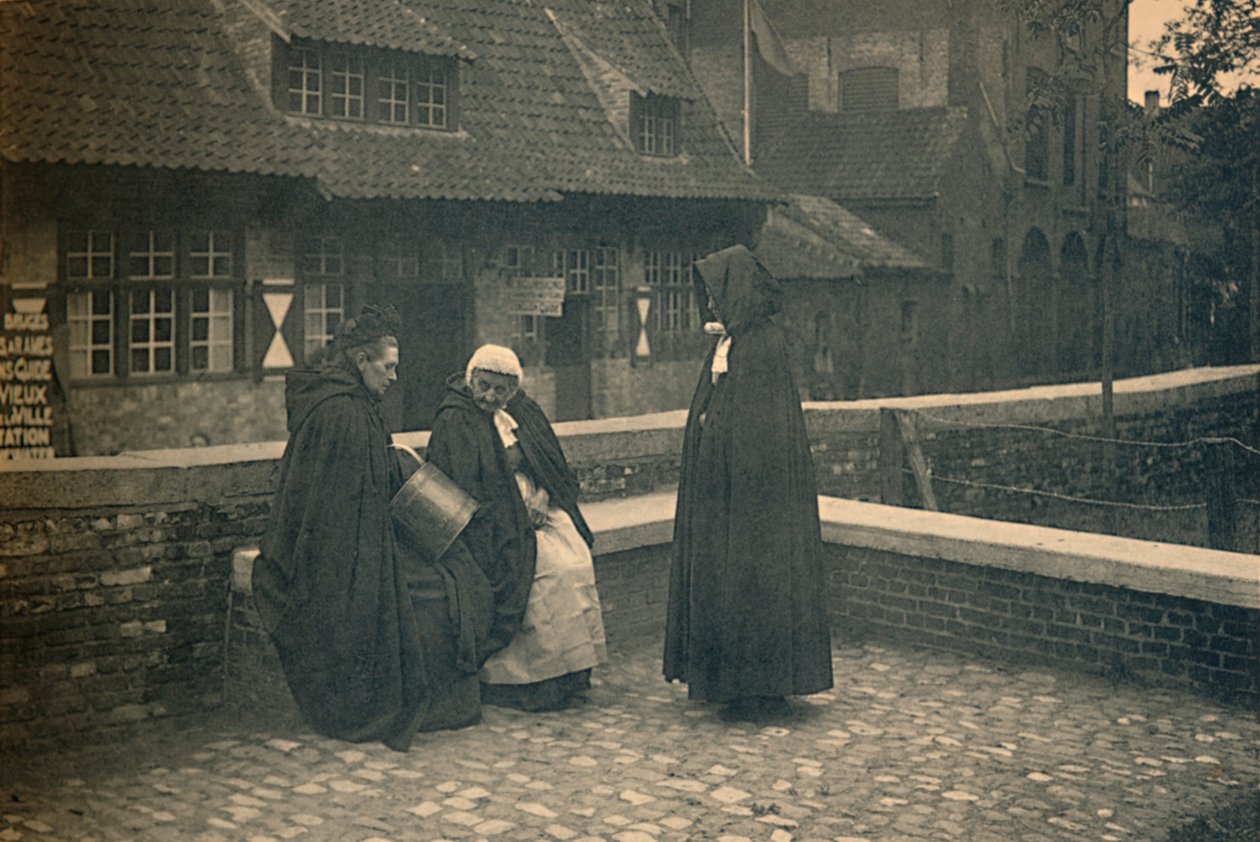 Za Gruuthuse. Typy Brugg, c1910 od Unbekannt