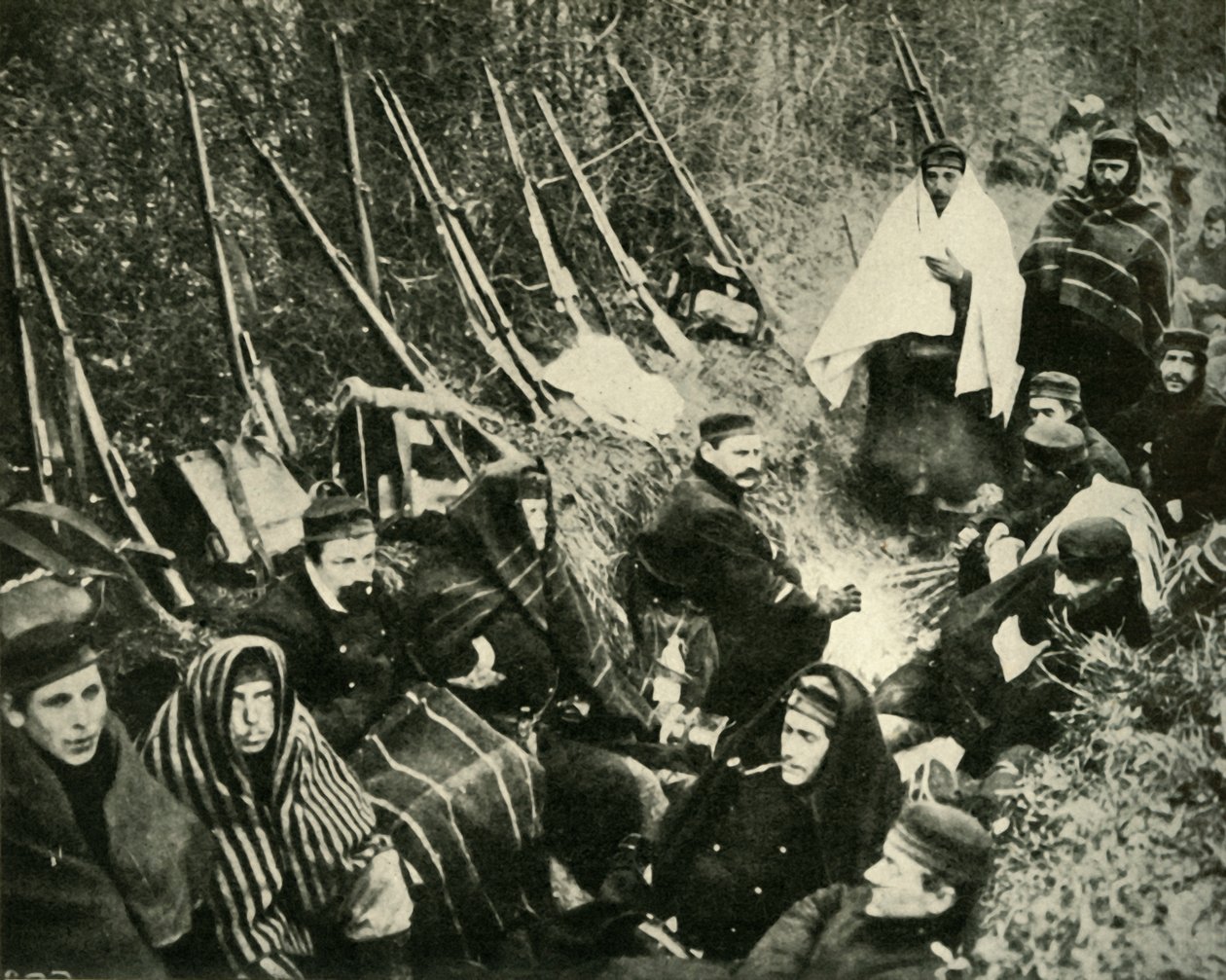 Belgičtí vojáci v zákopech, první světová válka, 1914, c1920. od Unbekannt