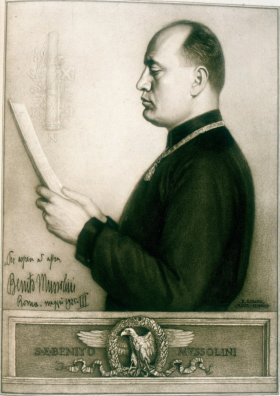 Benito Mussolini, 1925 od Unbekannt