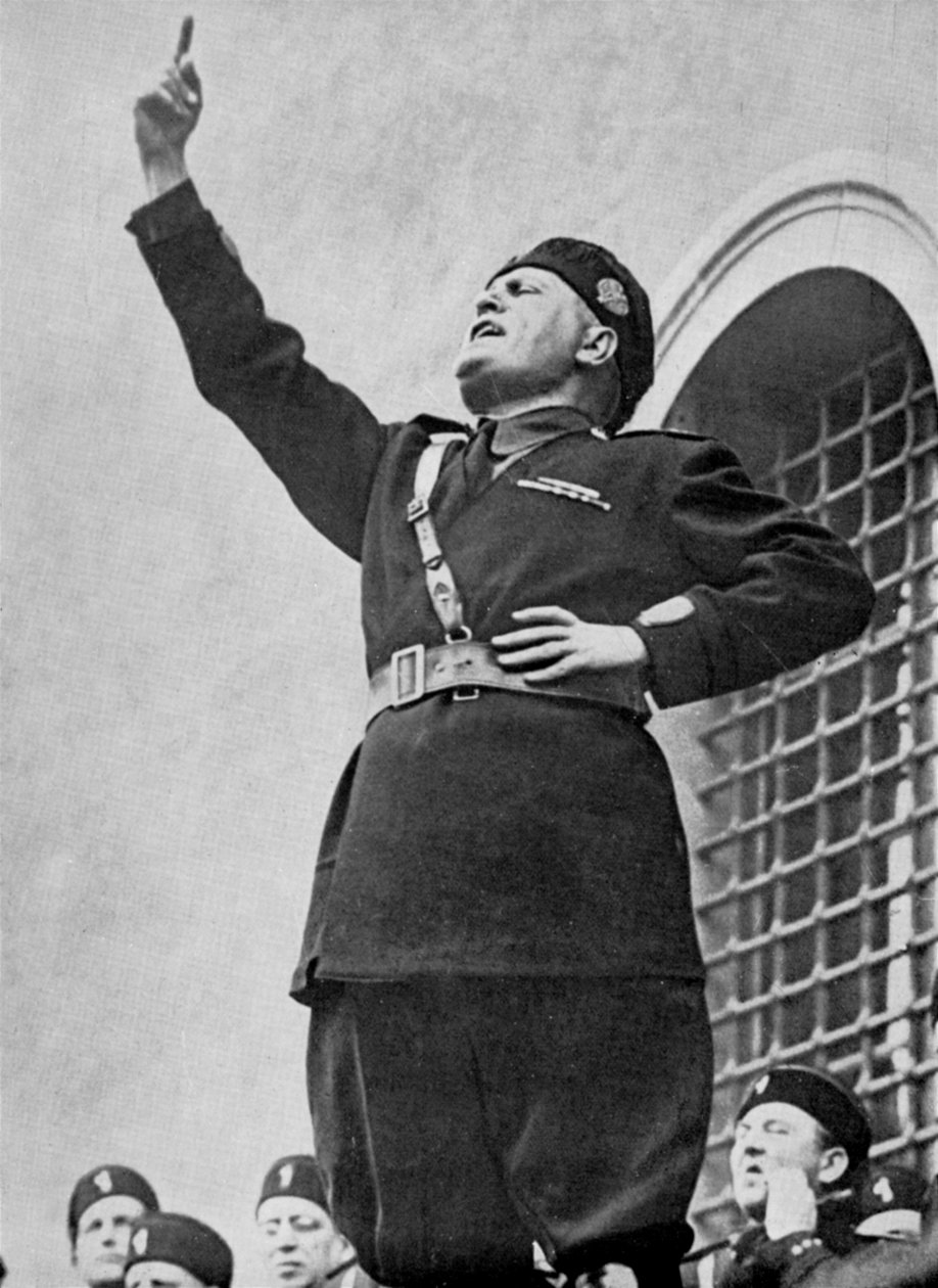 Benito Mussolini, italský fašistický diktátor, c1930 od Unbekannt