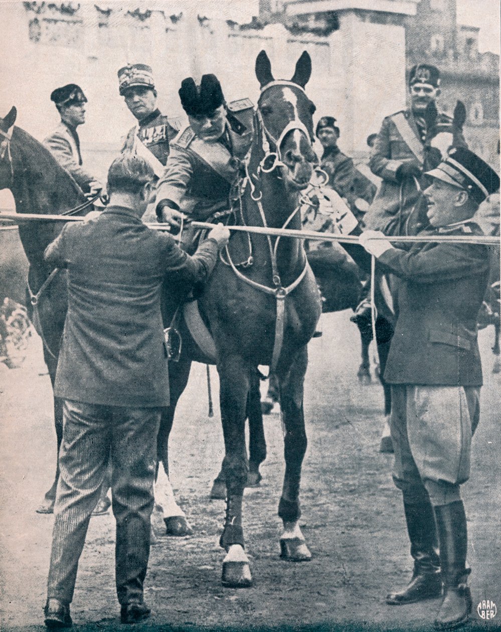 Benito Mussolini, italský fašistický vůdce, c1922-1933 od Unbekannt