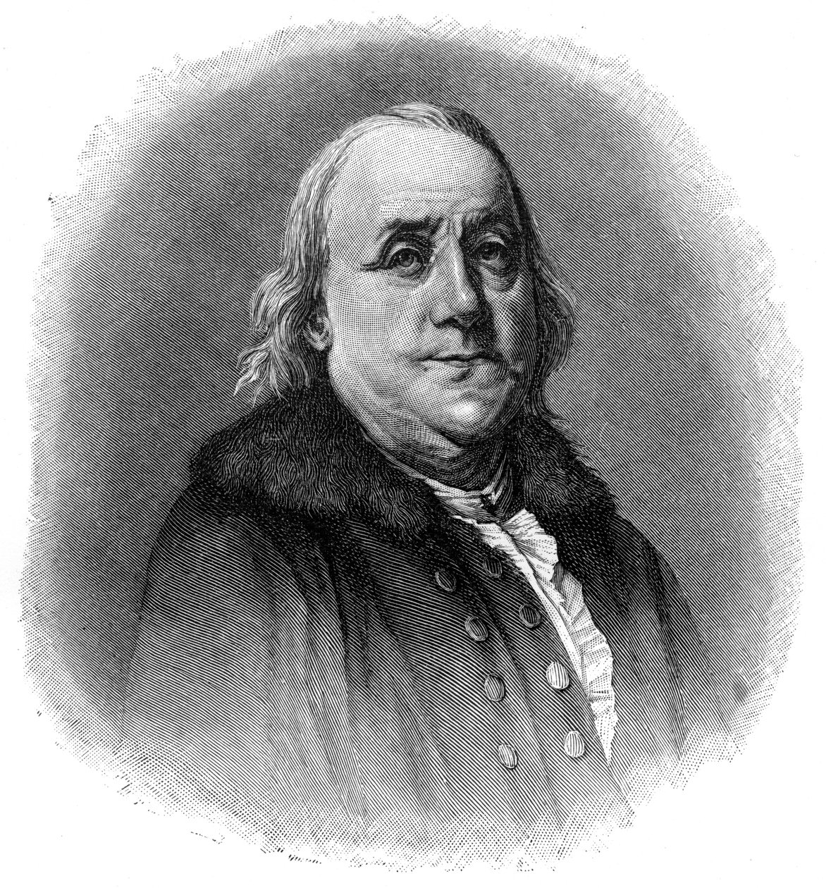 Benjamin Franklin, americký vědec, vynálezce a státník 18. století, 1901 od Unbekannt