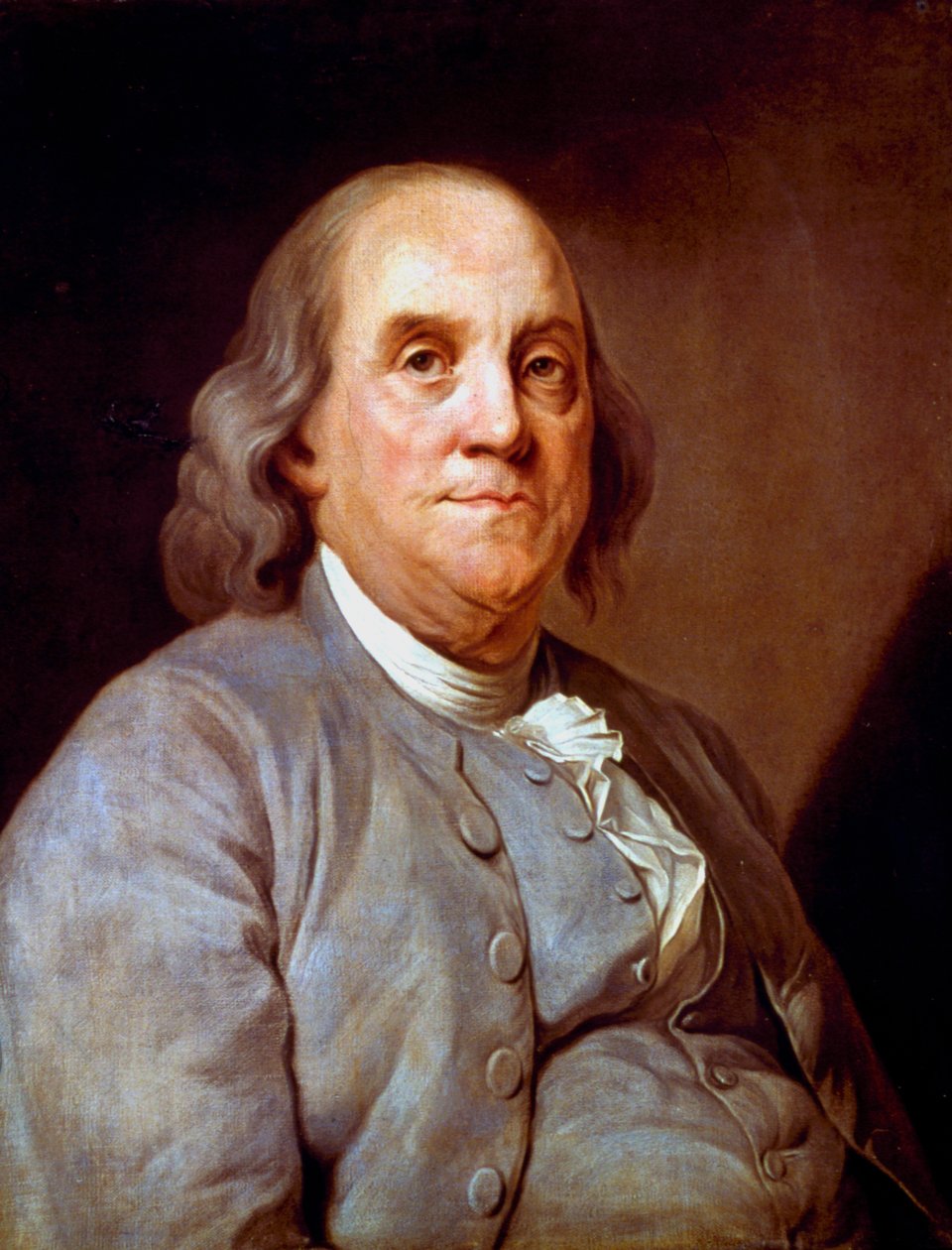 Benjamin Franklin , americký státník, tiskař a vědec, 1778 od Unbekannt