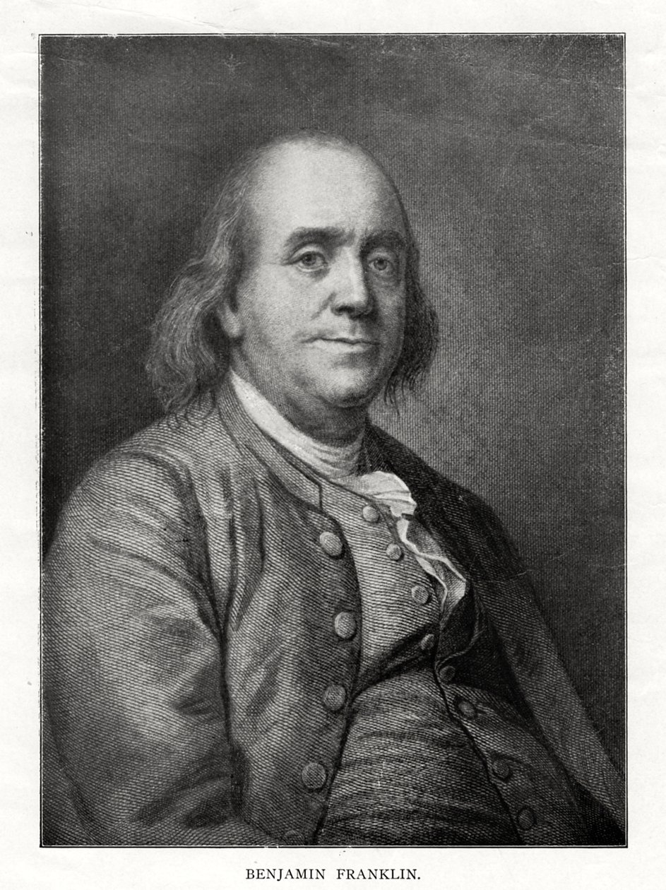 Benjamin Franklin, americký státník, tiskař a vědec, 20. století od Unbekannt