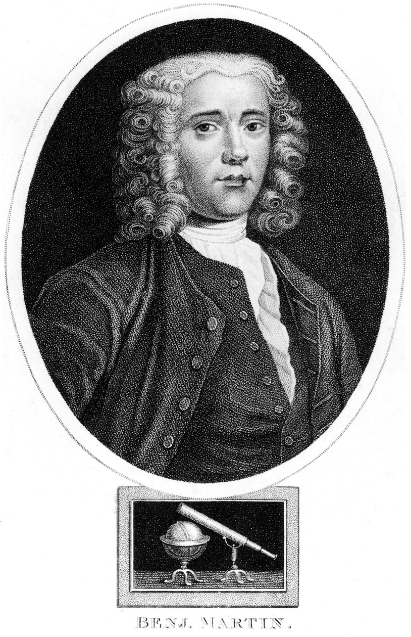 Benjamin Martin, anglický matematik a výrobce nástrojů, c 1730s od Unbekannt