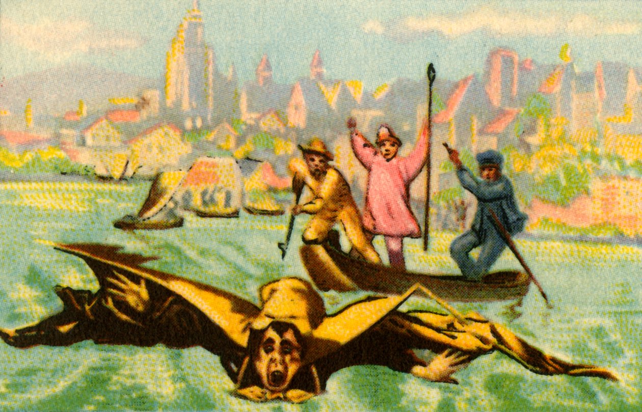 Berblingers se pokusili přeletět Dunaj, 1811, 1932. od Unbekannt