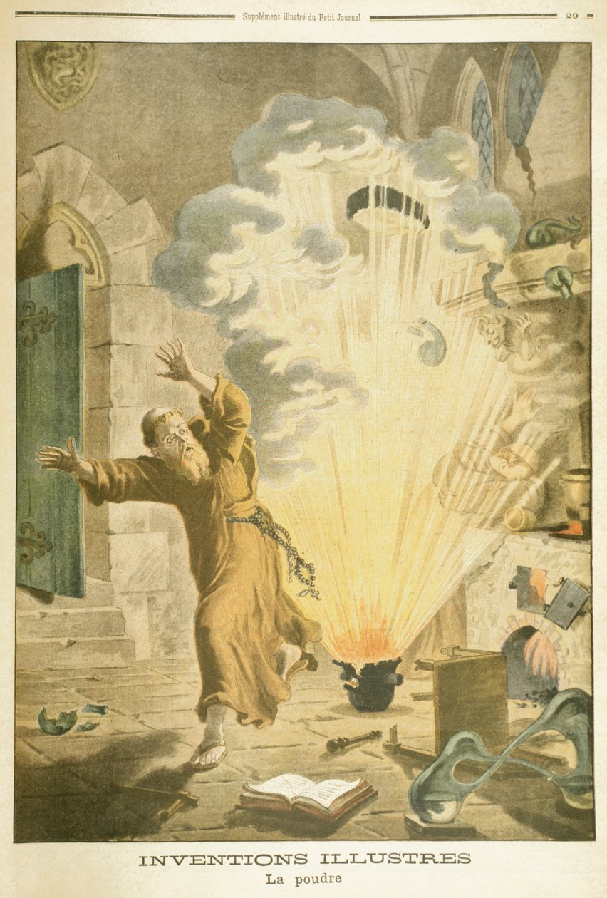 Berthold Schwart, německý františkánský mnich a alchymista ze 14. století, 1901 od Unbekannt