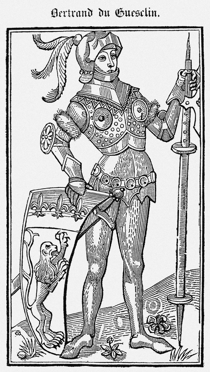 Bertrand du Guesclin z Knihy skutků sira Bertranda du Guesclin, 1487 od Unbekannt