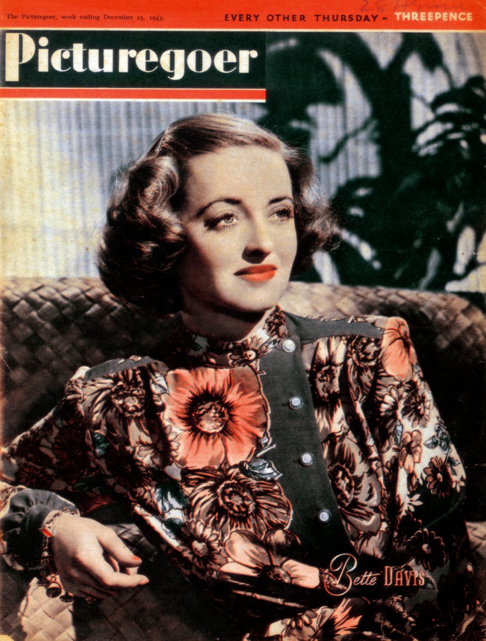 Bette Davis 1908-1989, americká herečka, 1943 od Unbekannt