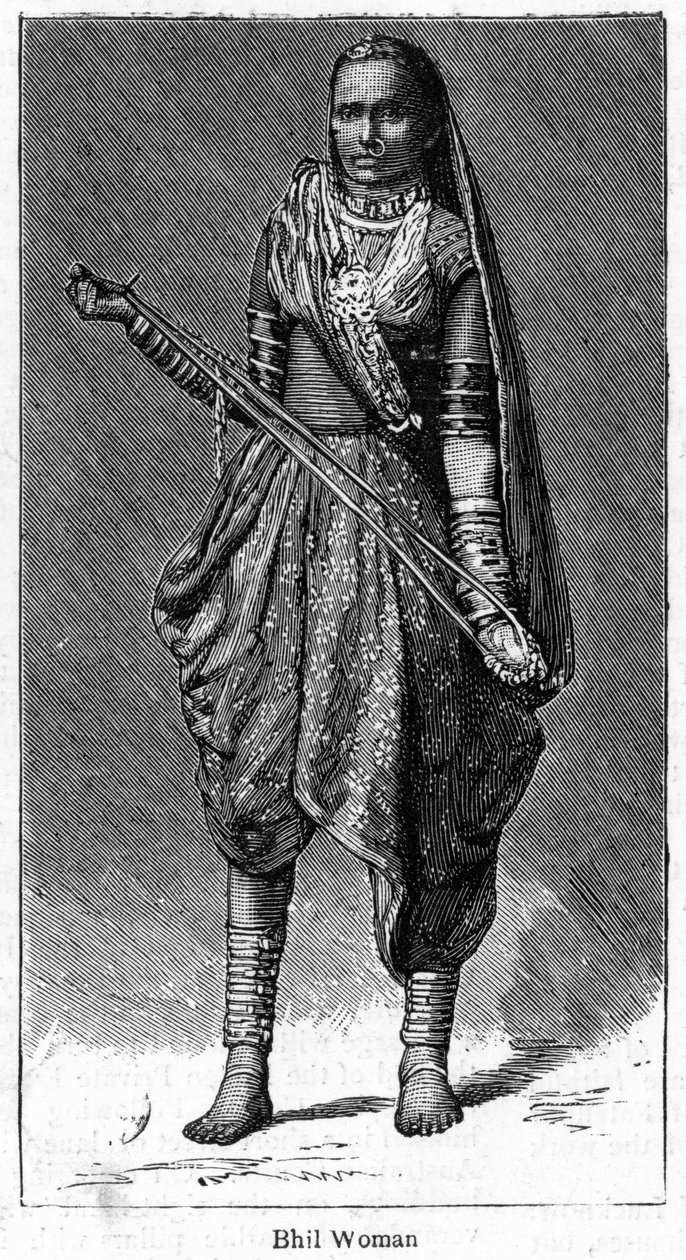 Bhil žena, 1886 od Unbekannt