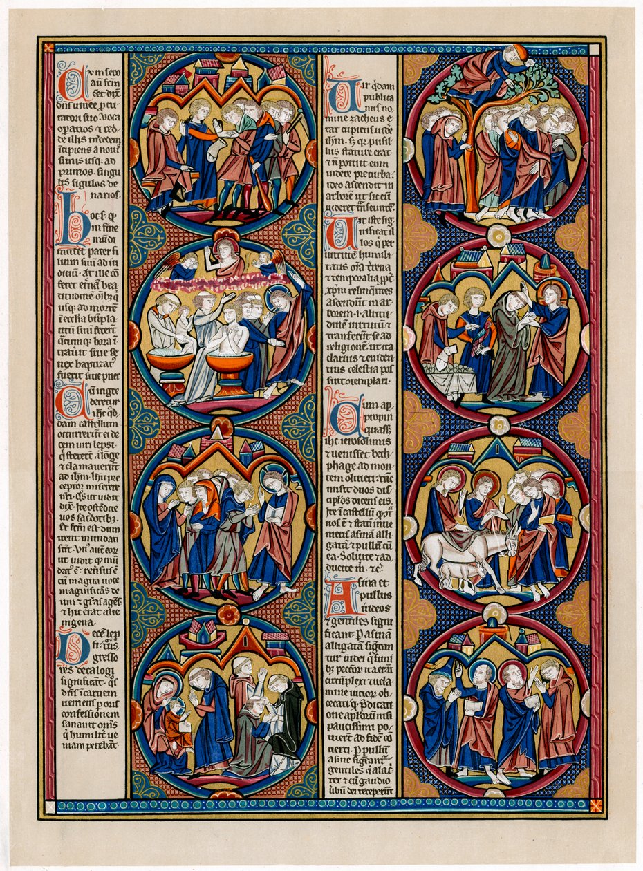 Biblické scény, konec 13. století od Unbekannt