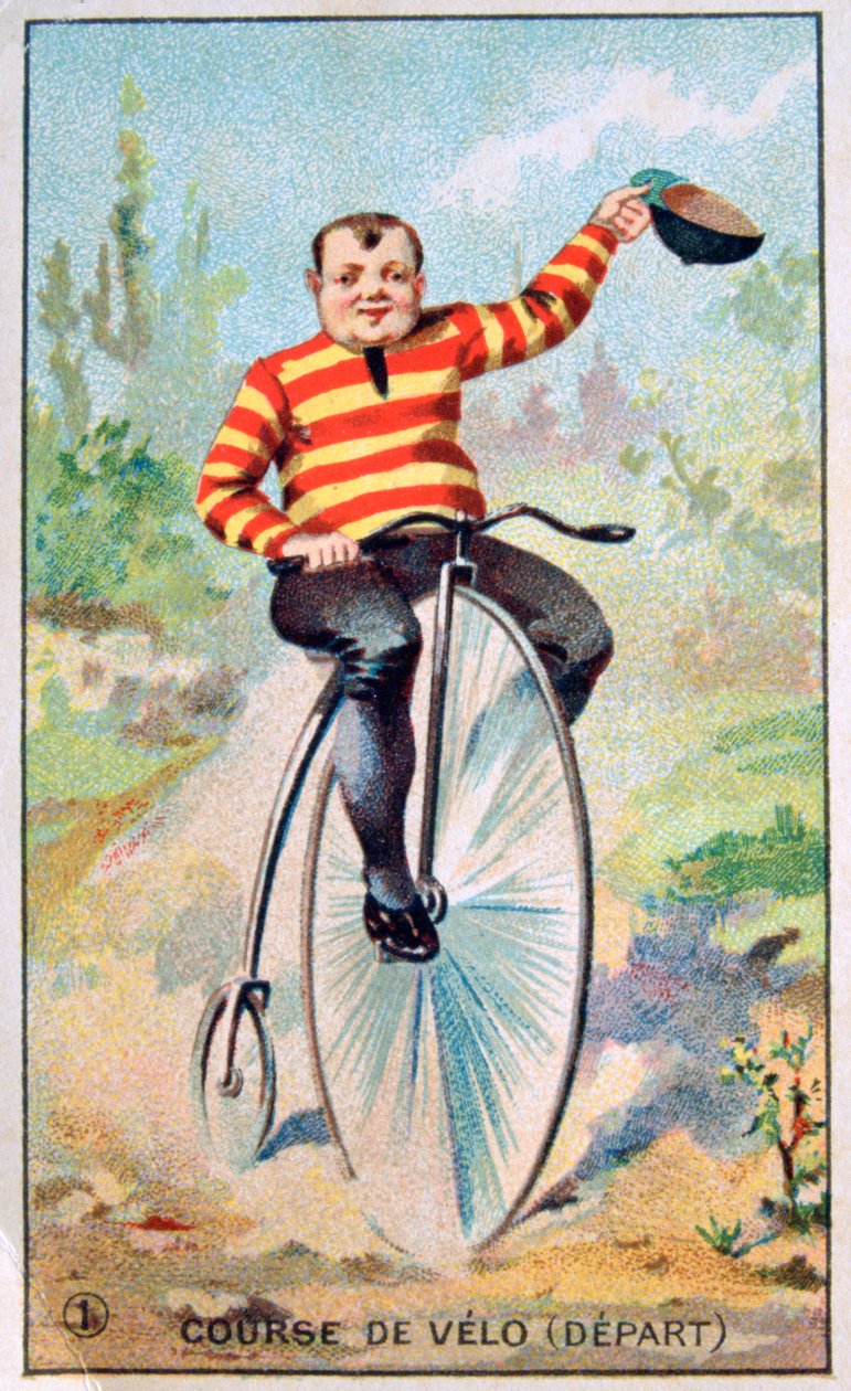 Cyklistický závod, c1900 od Unbekannt