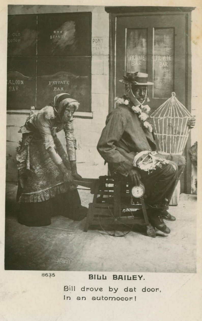 Pohlednice Billa Baileyho. Bill Bailey, Wont You Please Come Home byla populární píseň publikovaná v roce 1902 od Unbekannt