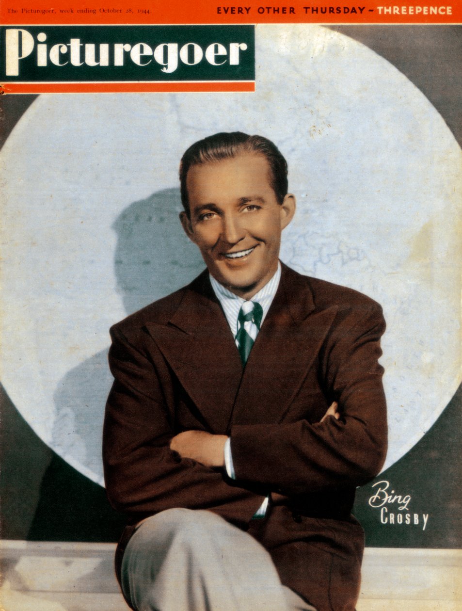 Bing Crosby 1903-1977, americký zpěvák a herec, 1944 od Unbekannt