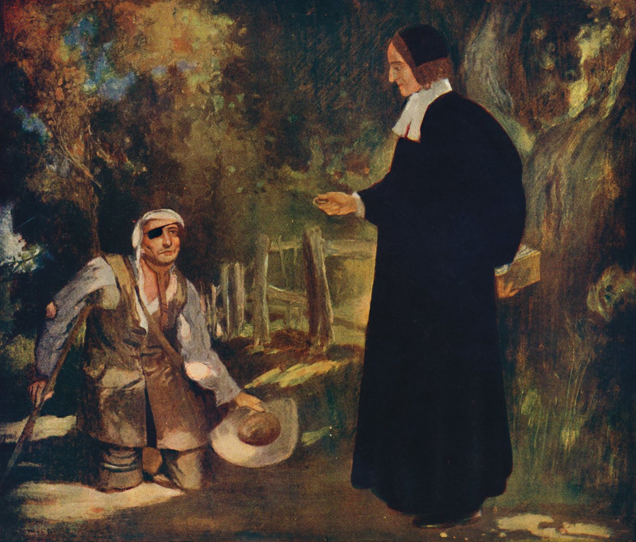 Bishop Ken a žebrák, 1912 od Unbekannt
