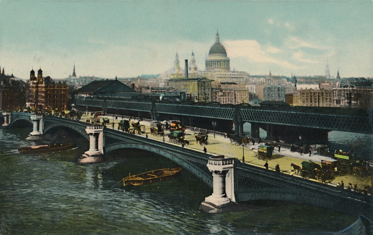 Blackfriars Bridge, Londýn, 1911. od Unbekannt