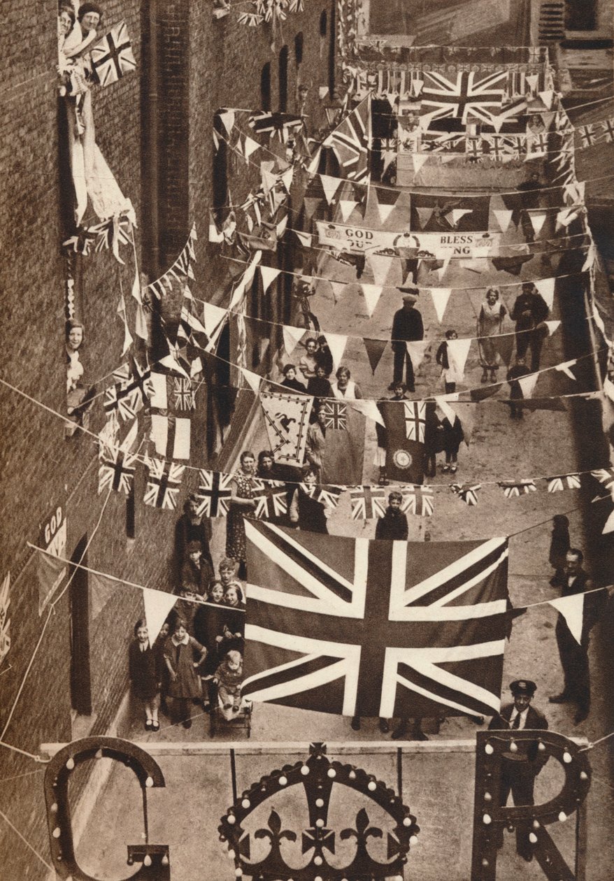 Blackfriars, Londýn, vyznamenán pro korunovaci krále Jiřího VI., 1937 od Unbekannt