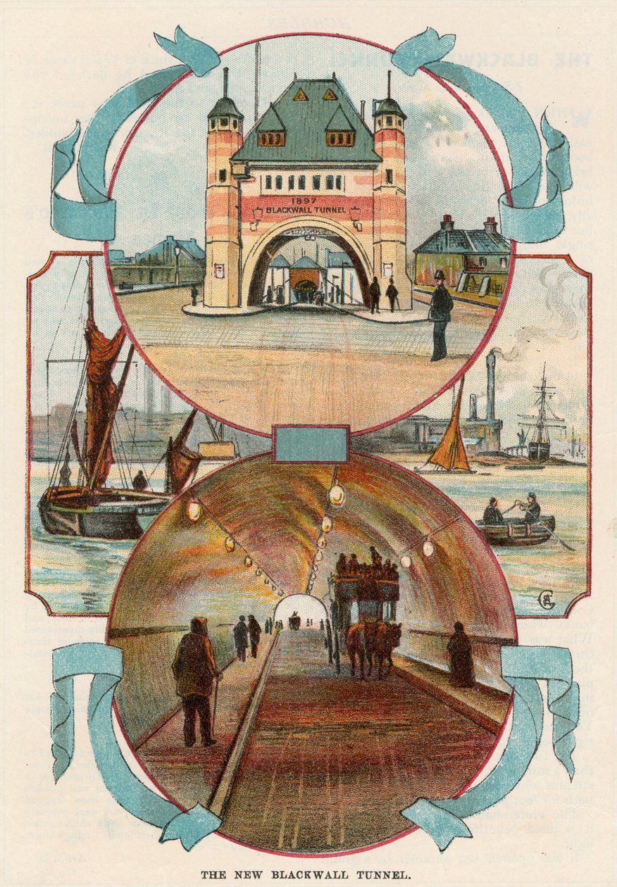 Blackwall Tunnel, Londýn, c1900 od Unbekannt