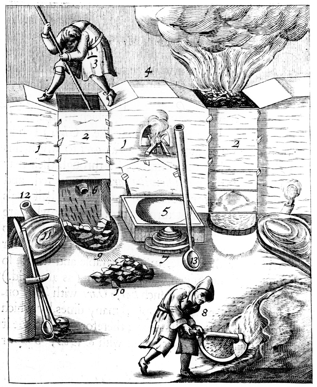 Vysoké pece, 1683 od Unbekannt