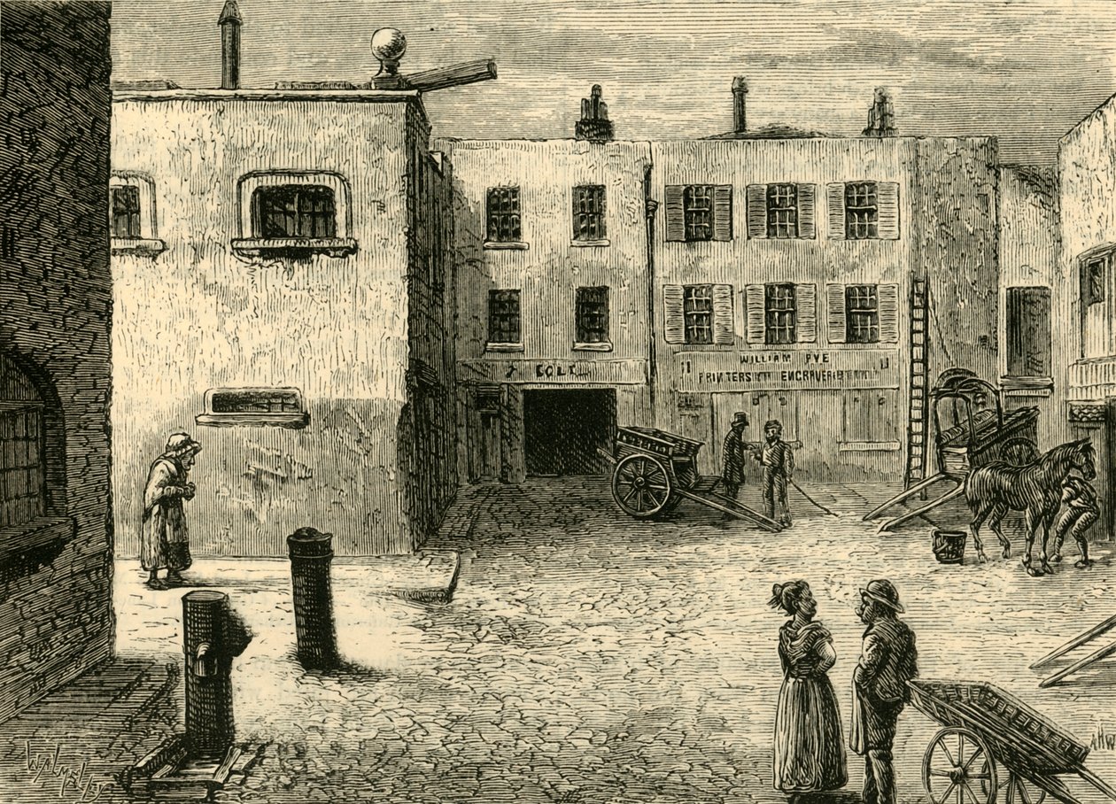 Bleeding Heart Yard, c1872. od Unbekannt