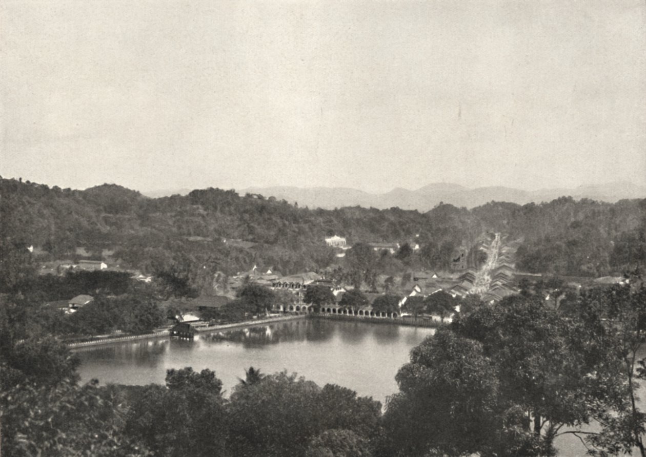 Pohled na jezero Kandy z Greory Road na NNW, 1926 od Unbekannt
