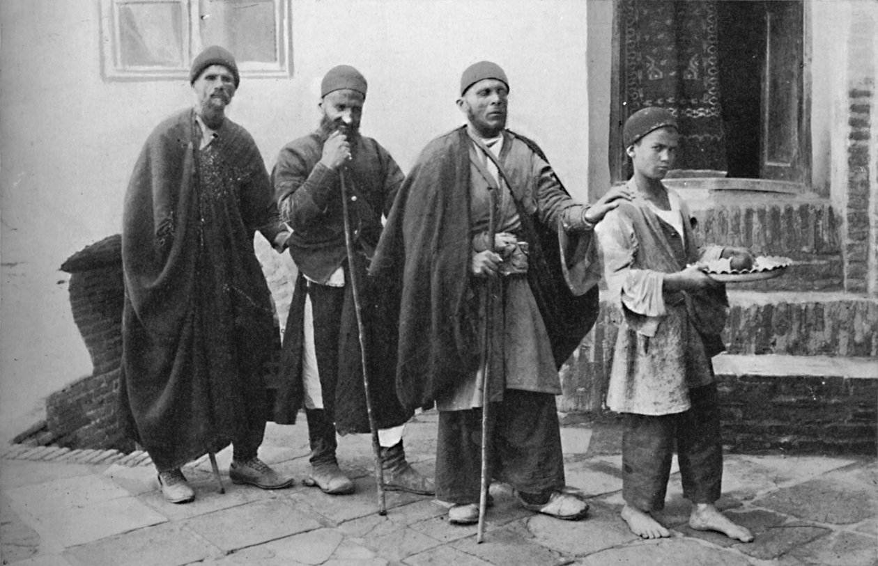 Slepí žebráci z Teheránu, Persie, 1902 od Unbekannt