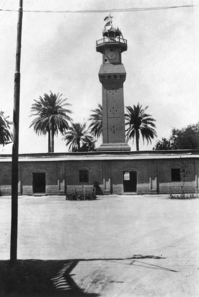 Block tower, 31. britská všeobecná nemocnice, Bagdád, Mezopotámie, WWI, 1918 od Unbekannt