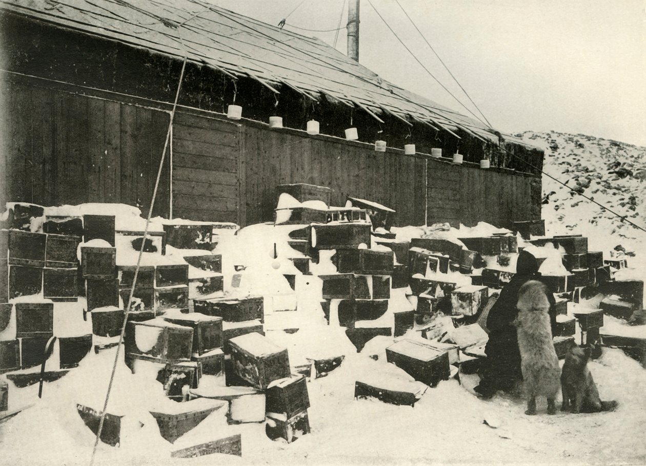 Bloky ledu... pro zjištění rychlosti odpařování, 1908, 1909 od Unbekannt