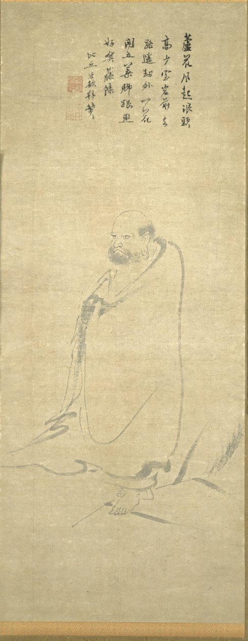 Bodhidharma Crossing the Yangzi on a Reed, 1300s. od Unbekannt