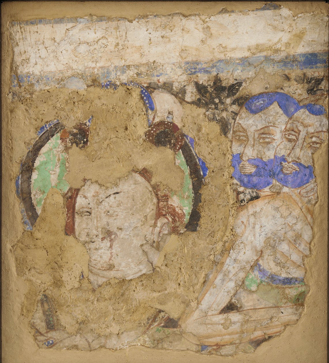 Bódhisattvové a mniši, z jeskyně 224, 4.-6. od Unbekannt