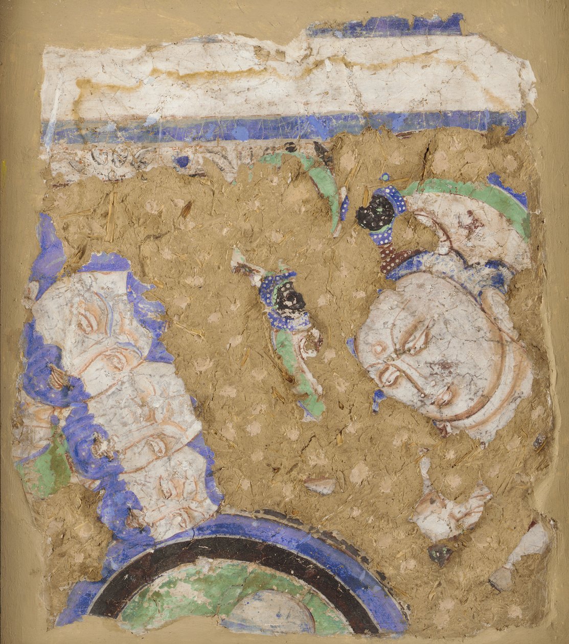 Bódhisattvové a mniši, z jeskyně 224, 4.-6. od Unbekannt