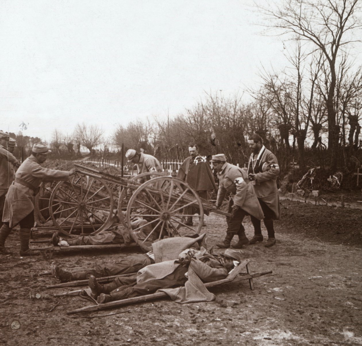 Bodies, Villers-au-Bois, severní Francie, c1914-c1918. od Unbekannt