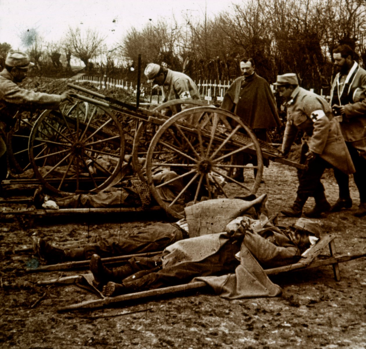Bodies, Villers-au-Bois, severní Francie, c1914-c1918 od Unbekannt