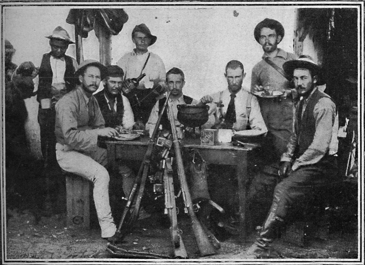 Búrští telegrafisté v čaji, 1900 od Unbekannt