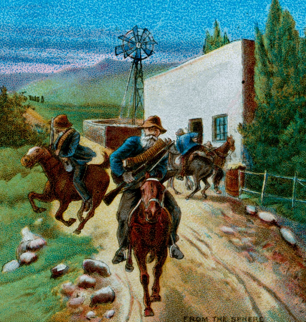 Boers Retreating from a Farmhouse, 1900 od Unbekannt