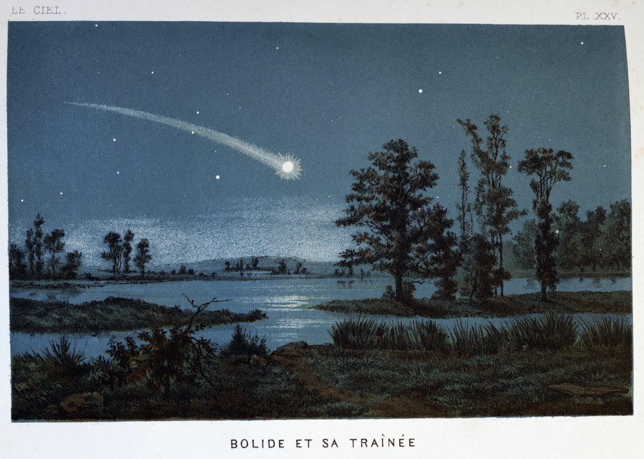 Bolide a jeho vlak, 1870 od Unbekannt