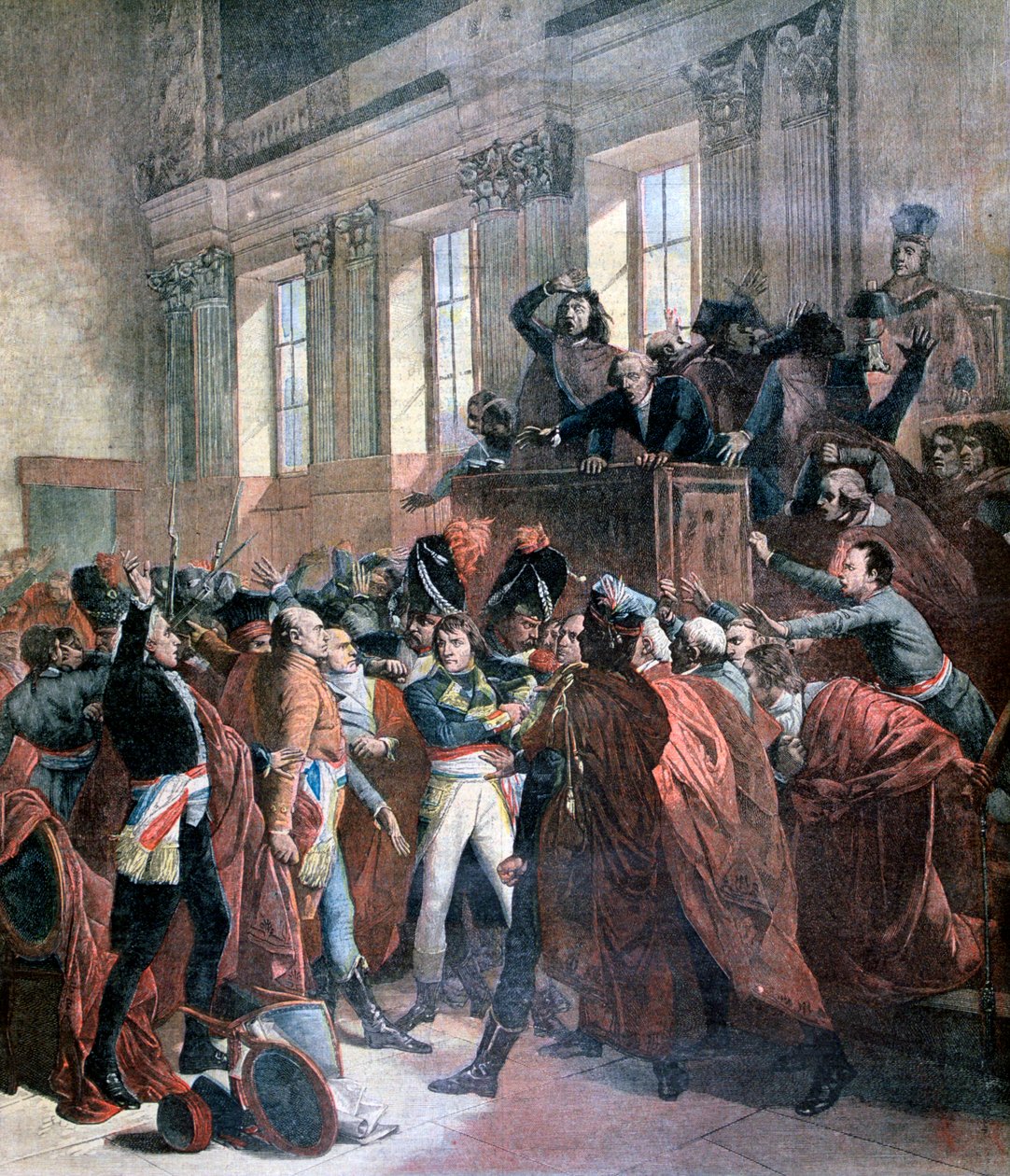 Bonaparte a Rada pěti set v St Cloud, 10. listopadu 1799, 1893 od Unbekannt