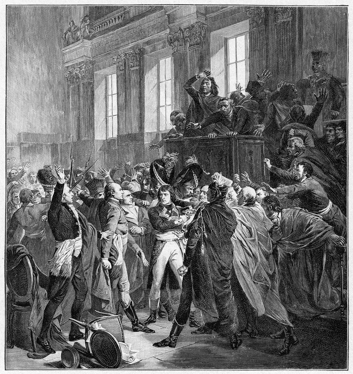 Bonaparte a Rada pěti set v St Cloud, 10. listopadu 1799, 1900 od Unbekannt