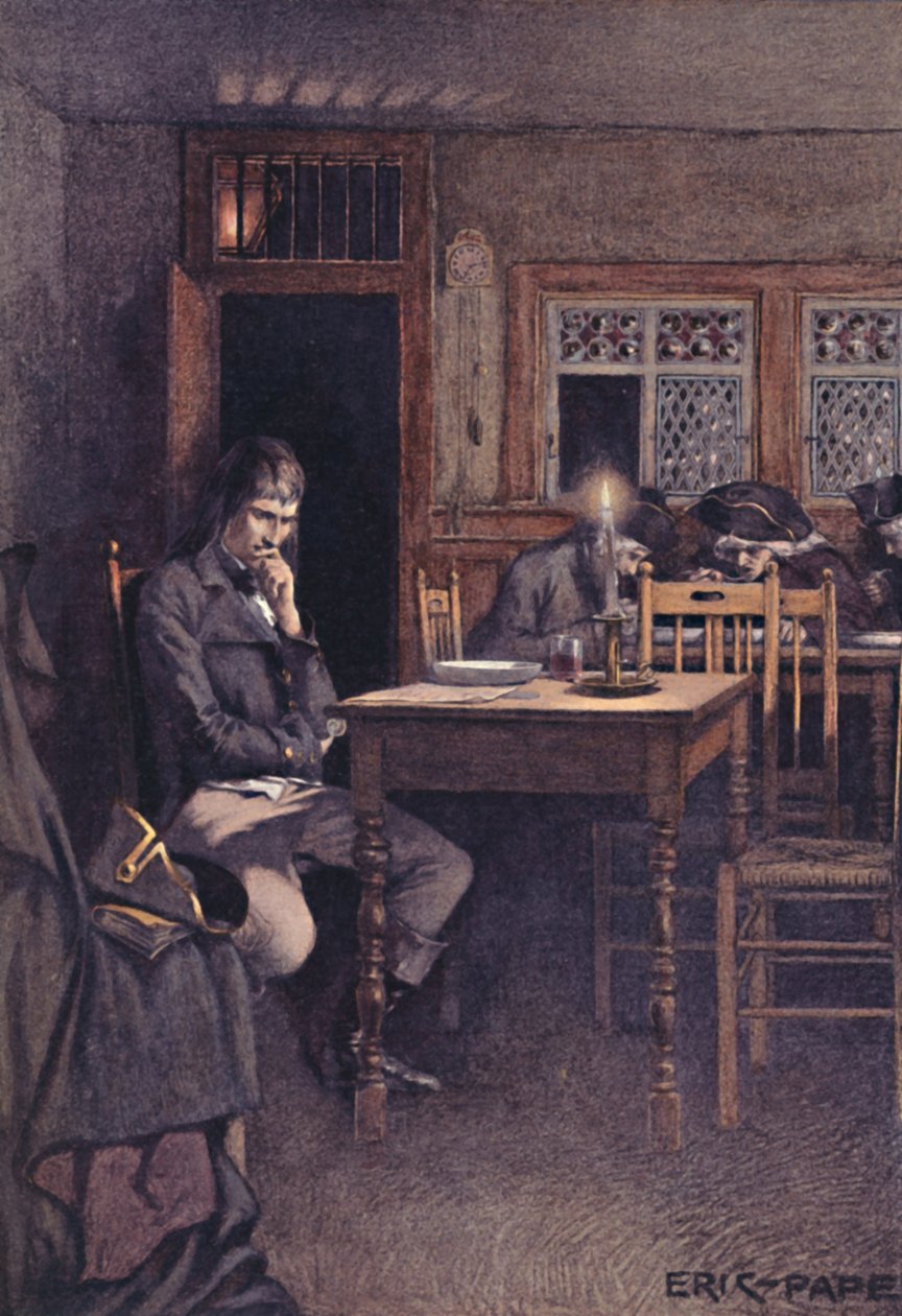 Bonaparte v roce 1792 jako frekventant restaurace Six-Sous v Paříži, 1896 od Unbekannt