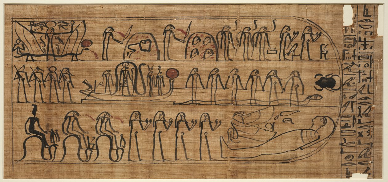 Kniha Amduat z Buiruharmut, s prvky desáté až dvanácté hodiny, 1000-900 př.nl. od Unbekannt